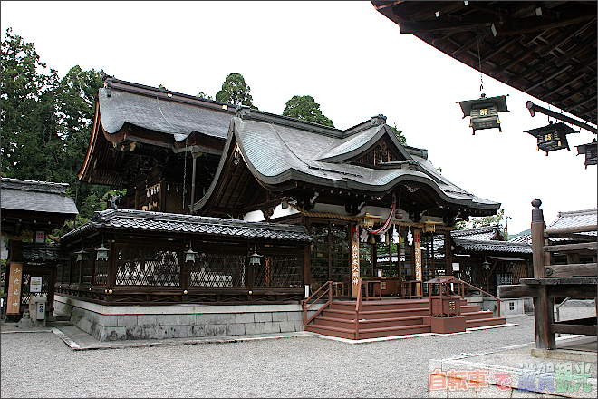 近江八幡の沙沙貴神社の本殿