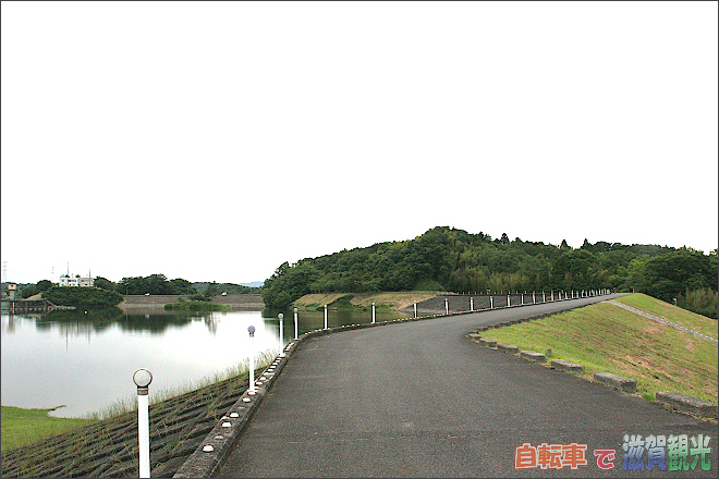 日野川ダム北側の道の状態