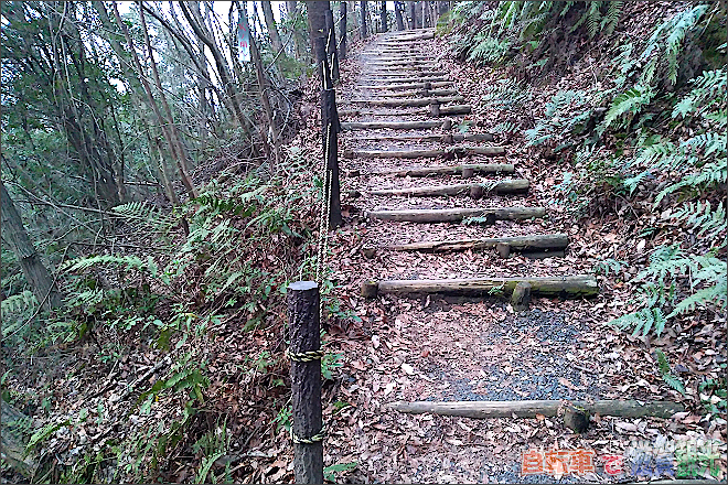 牟礼山山頂への階段