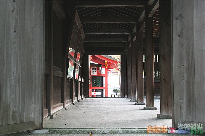近江神宮の通路