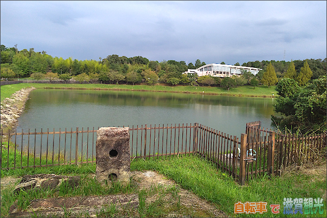 瀬田公園の池の北側
