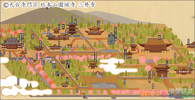三井寺の地図